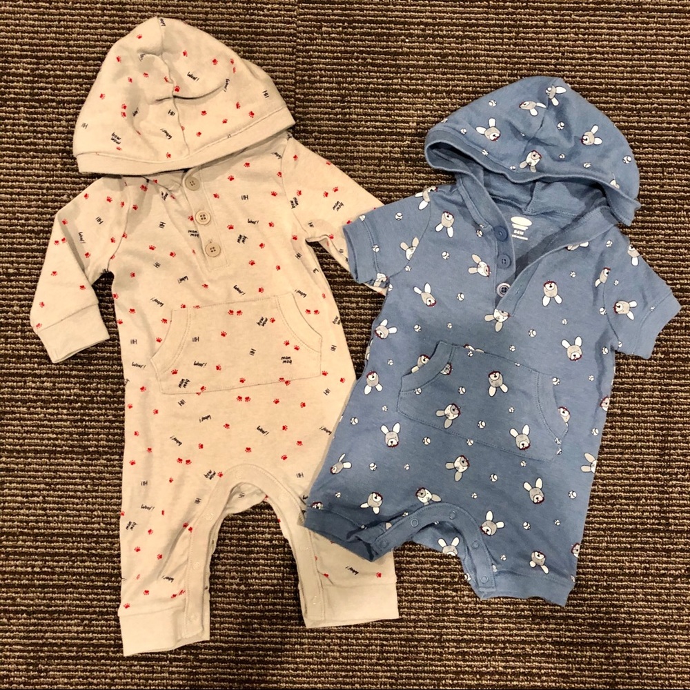 2pcs Old Navy baby boy one piece rompers